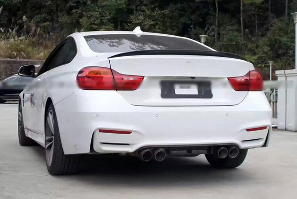 Спойлер BMW 4 F32 стиль Performance чорний глянсовий (ABS-пластик)