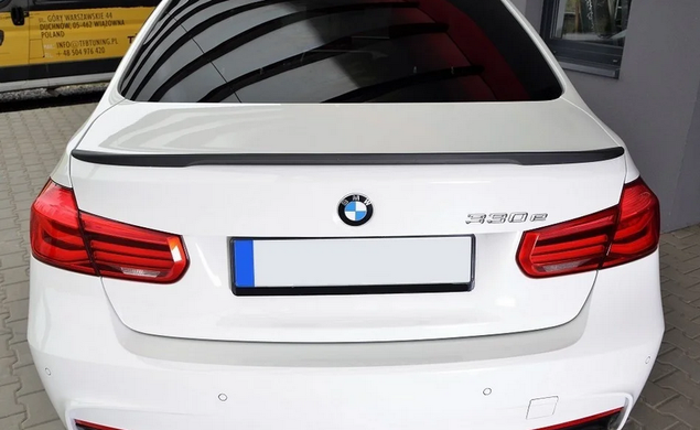 Спойлер на BMW F30 стиль M3-Performance чорний глянсовий (ABS-пластик)