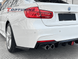 Накладка на задний бампер BMW F30 под двойную выхлопную трубу с левой и правой стороны