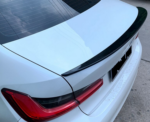 Спойлер багажника BMW G20 стиль Performance черный глянцевый (ABS-пластик)