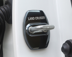 Защитные чехлы дверного замка Toyota Land Cruiser 150 черные (09-21 г.в.)