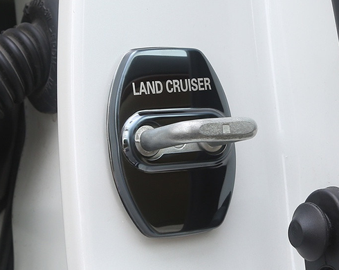 Захисні чохли дверного замка Toyota Land Cruiser 150 чорні (09-21 р.в.)