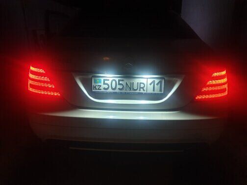 Подсветка номера Mercedes W204/ W212/ W216/ W221