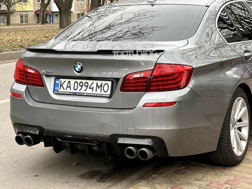 Спойлер BMW F10 стиль М4 черный глянцевый (ABS-пластик)
