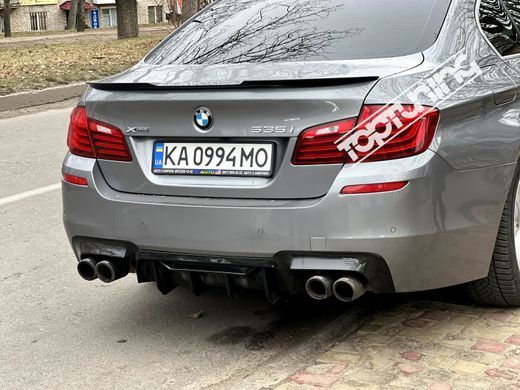 Спойлер BMW F10 стиль М4 черный глянцевый (ABS-пластик)