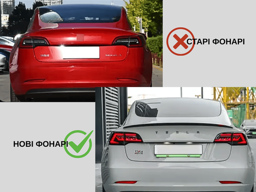 Оптика задняя, фонари Tesla Model 3 / Model Y Full Led (2017-2020)