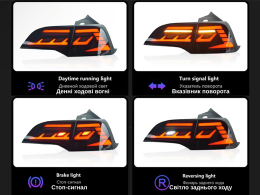 Оптика задняя, фонари Tesla Model 3 / Model Y Full Led (2017-2020)