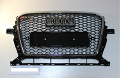 Решітка радіатора Ауді Q5 стиль RSQ5, чорна + хром рамка