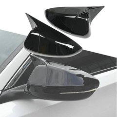 Накладки на зеркала Honda Accord X черные глянцевые
