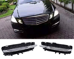 Рамки противотуманок з DRL на Mercedes W212 (09-13 р.в.)