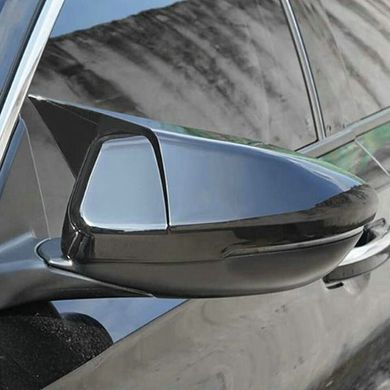 Накладки на зеркала Honda Accord X черные глянцевые