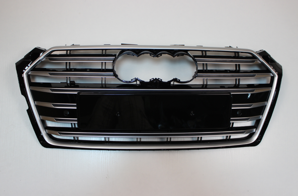 Решітка радіатора Ауді A5 в S5 стилі, чорна + хром (2016 -...)