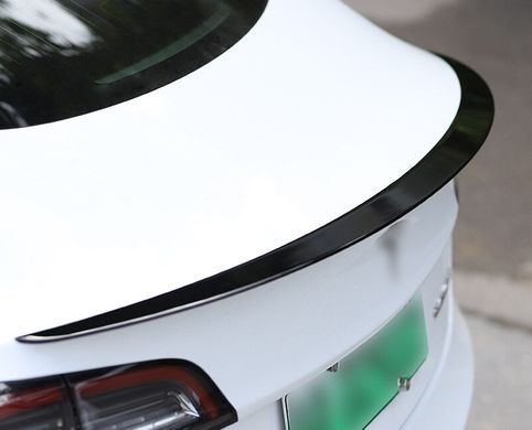 Спойлер Tesla Model 3 черный глянцевый ABS-пластик (2017-2022)