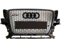 Решетка радиатора Audi Q5 8R стиль RSQ5 черный глянец (08-12 г.в.)