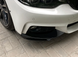 Накладки переднего бампера BMW 4 F32 / F33 / F36 ABS-пластик черный глянец