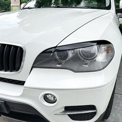 Накладки на фары, реснички BMW X5 E70 под покраску ABS-пластик