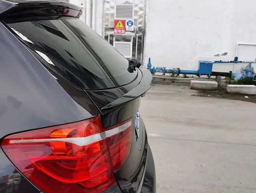 Cпойлер под стекло задней двери BMW X3 F25 черный глянцевый ABS-пластик