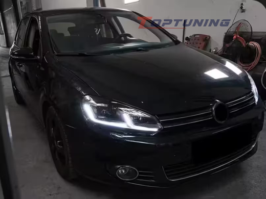 Оптика передняя, светодиодные фары на Volkswagen Golf 6