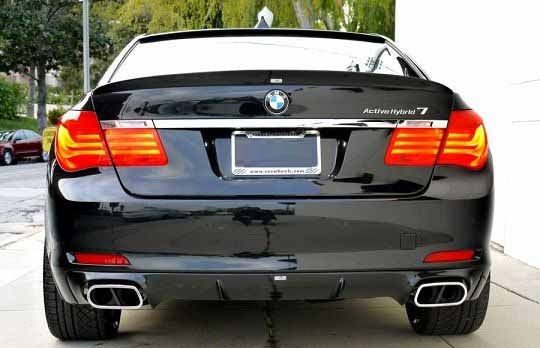 Спойлер на BMW 7 series F01 Performance черный глянцевый ABS-пластик