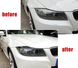 Вії на BMW 3 E90/E91 під фарбування ABS-пластик