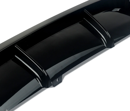 Накладка (диффузор) заднего бампера BMW E90 M Sport черный глянец (05-13 г.в.)
