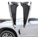 Накладки на крылья-жабры BMW X5 F15 стиль X5M черный + хром