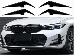 Накладки (спліттери) переднього бампера BMW 3 серії G20 G21 G28 LCI M Sport (2022-...)