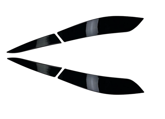 Реснички (накладки задних фонарей) Фольксваген Гольф 6 черный глянец ABS-пластик