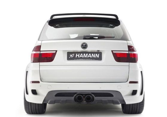Спойлер на БМВ Х5 Е70 стиль Hamann черный глянцевый ABS-пластик