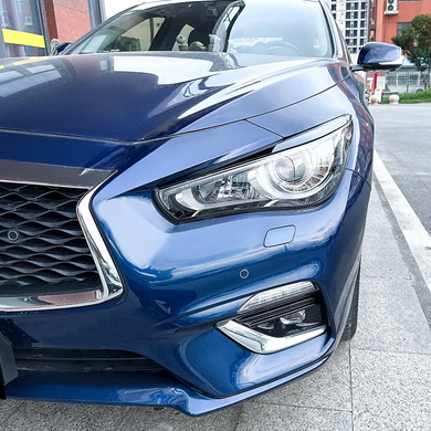 Вії на Infiniti Q50 чорний глянець ABS-пластик