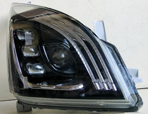 Оптика передня, світлодіодні фари Toyota LC120 c DRL