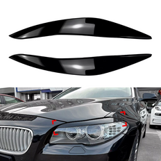 Вії (брівки) BMW 5 F10 чорний глянець ABS-пластик (10-13 р.в.)