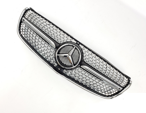 Решетка радиатора Mercedes V-Class W447 стиль Diamond Black (14-19 г.в.)