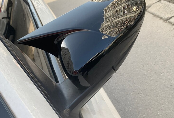 Накладки на зеркала VW Jetta 6, черные (2011-2018)