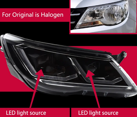Передня оптика, фари VW Tiguan Full LED (12-16 р.в.)