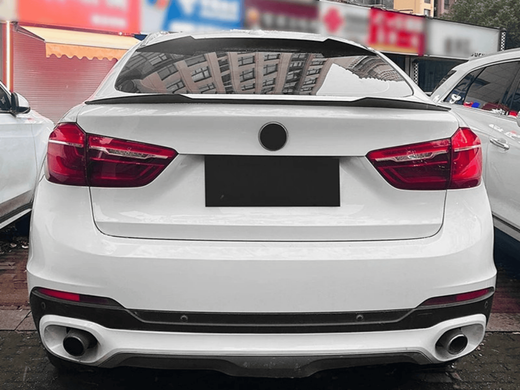 Спойлер на BMW X6 F16 в стиле M4 (ABS-пластик)