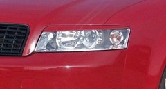 Реснички, накладки фар Audi A4 b6, верхние