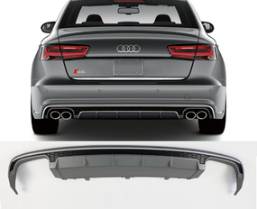 Накладка заднього стандартного бампера AUDI A6 C7 стиль S6 (15-18 р.в.)