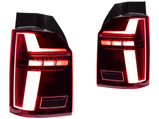 Оптика задня, LED ліхтарі VW Multivan T6 (15-21 р.в.) червоні