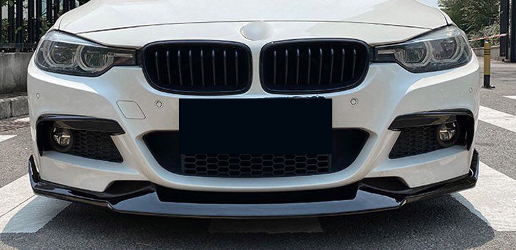 Накладки на противотуманки BMW F30 / F31 М Sport черный глянец