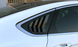 Накладки (зябра) на вікна задніх дверей Ford Fusion (13-18 р.в.)