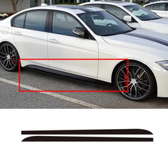 Наклейки на пороги BMW F10 F11 F01 F02 G30 Performance чорний глянсовий