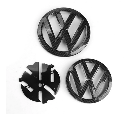 Комплект емблем фольксваген для VW Golf MK7, під карбон
