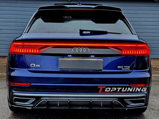 Накладки (дифузори) заднього бампера Audi Q8 S-line (18-23)