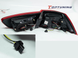 Оптика задняя, фонари MITSUBISHI LANCER X красные дымчатые диодные