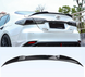 Спойлер на Toyota Camry 70 стиль М4 чорний глянсовий ABS-пластик