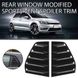 Накладки (зябра) на вікна задніх дверей VW Golf MK7 / MK7.5 чорні (12-18 р.в.)